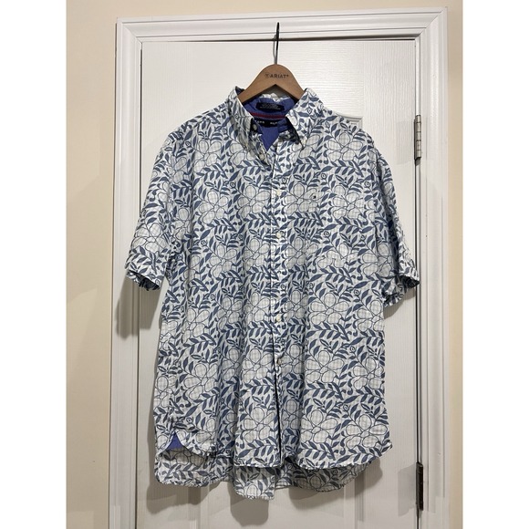 Tommy Hilfiger Vintage Hawaiian Shirt Mens 100 Cotton XL - Picture 1 of 6